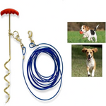 20ft Dog Tie Out Cable And Stake Set Small Large Dog Ground Field Spike Stake Petfast.shop Generic Dog leash & Coller & Harness Supplies petfast.shop EgyptDefault Title 1200.00