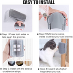 Wall Corner Cat Brush with Catnip