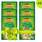 Buy 5+1 Free Friskies Chicken Chunks in Gravy Wet Cat Food Pouch 85g