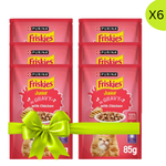 Buy 5+1 Free Friskies Kitten Chicken Chunks in Gravy Wet Cat Food Pouch 85g