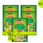 Buy 4+1 Free Friskies Chicken Chunks in Gravy Wet Cat Food Pouch 85g Petfast.shop Friskies Cat Food Wet Food petfast.shop EgyptDefault Title 180.00