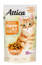 Attica Super Mix 3x Cheese Flavor Cat Treats 70g.