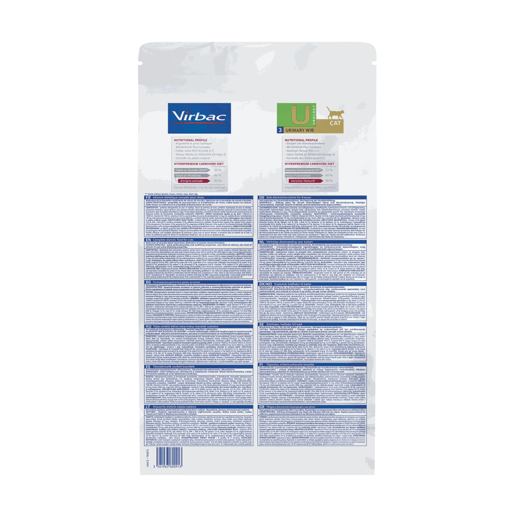 White packaging with blue text and Virbac logo on a white background