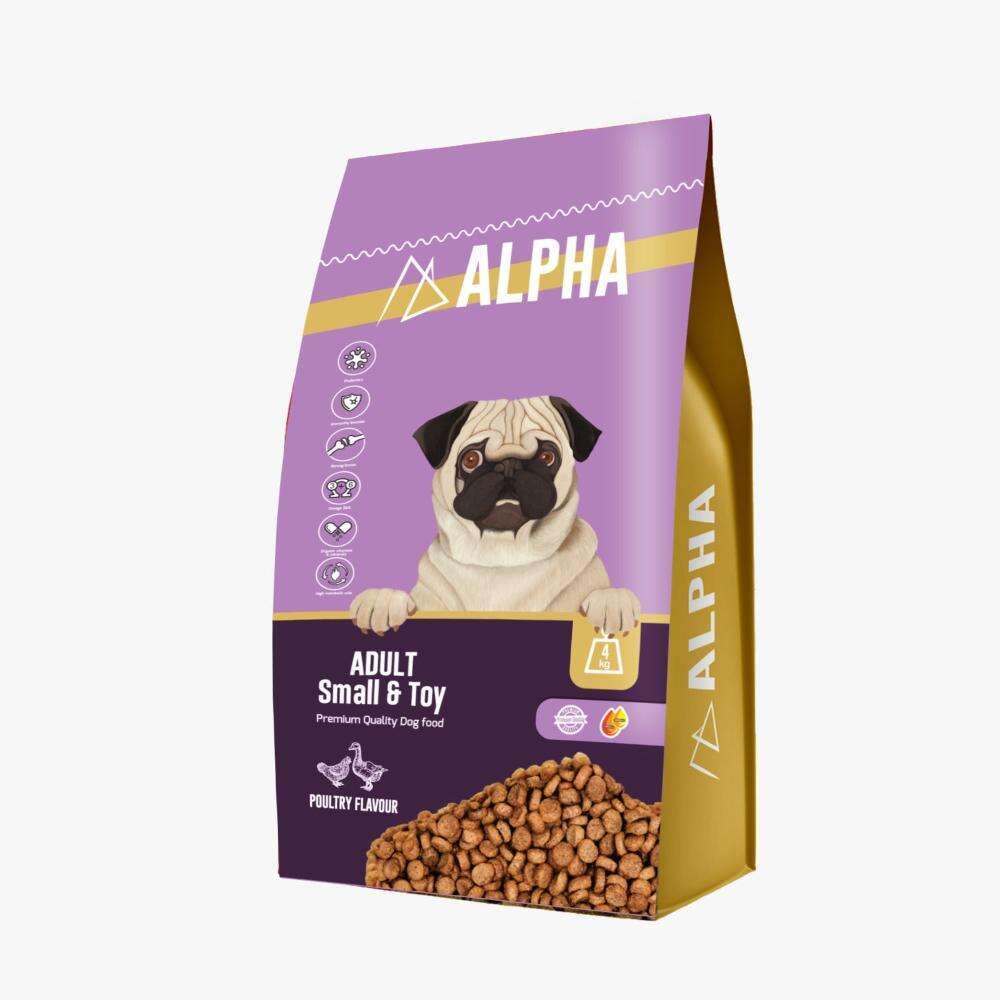 Alpha Dry Food Small adult With Poultry 4 kg.