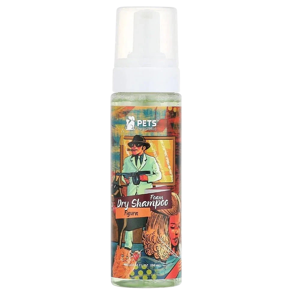 Pets Republic Dry Foam Shampoo Figura 250ML.