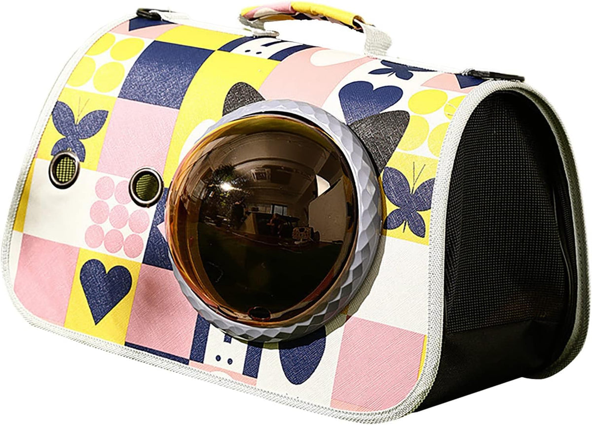 Pet Carrier Backpack Colorful Core for Cats and Small Dogs