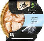 Sheba Filets Sustainable White Fish Wet Food for Cats 60g