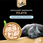 Sheba Filets Sustainable White Fish Wet Food for Cats 60g