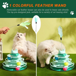 Nunbell Cat Toys - Cat Roller - 4 Layers - Balls and Feather Wand