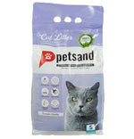 Petsand White Bentonite Clumping Cat Litter Lavender Scent 5 L.
