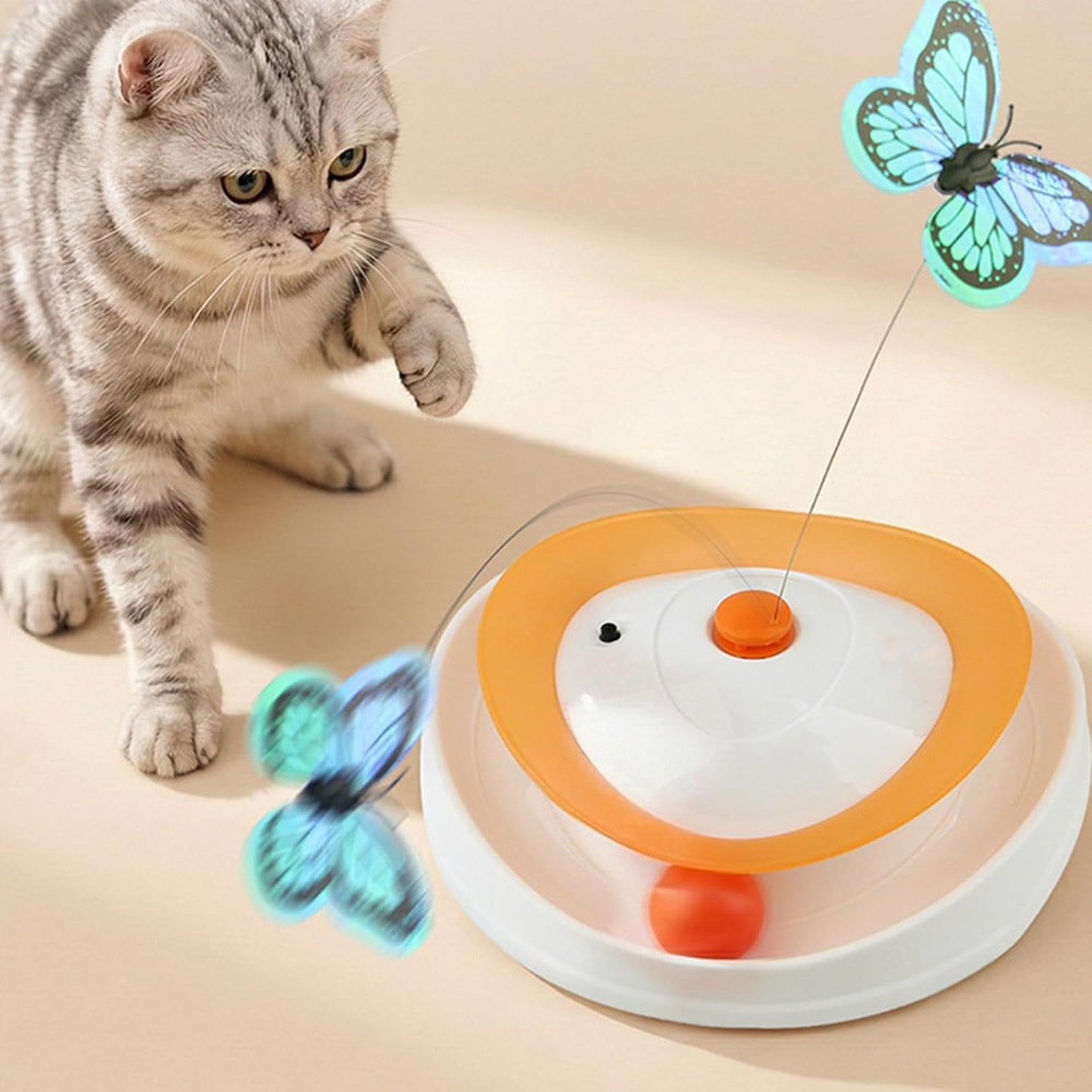 Nunbell Cat Toy Roll Around Flutter Bug Petfast.shop Nunbell Cat Supplies Toys petfast.shop EgyptBlue 975.00