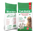 Cat-Kota Natural Wood Pellet Cat Litter, Organic, 15 kg.