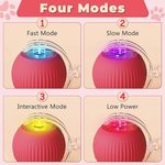Product with four modes indicated by different colored lights on a pink background