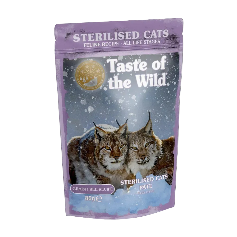 Taste of the Wild Sterilised Cats Pate Pouch 85g Petfast.shop Taste of the Wild Cat Exclusive Food Wet Food petfast.shop EgyptDefault Title 145.00