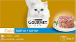 4X GOURMET Purina Gold With Tuna And Salmon 4x85g