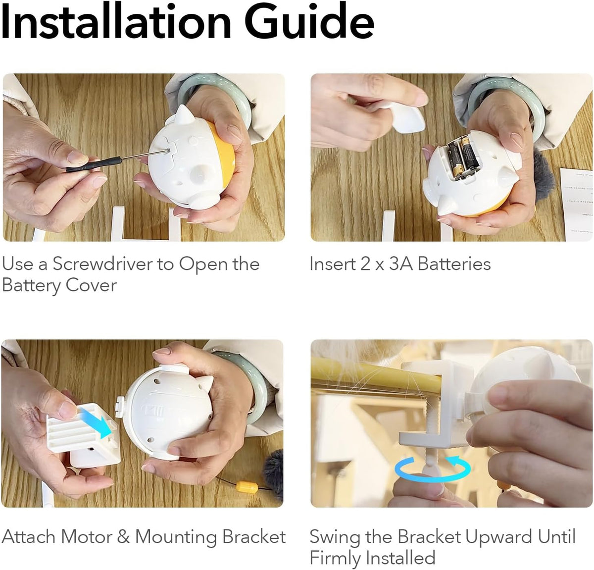 Automatic Lifting Cat Teaser Ball.