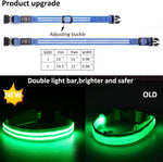 GERMPLASM DOG LED COLLAR SMALL GREEN.