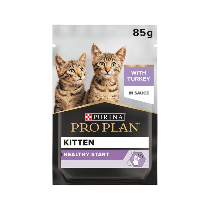 Pro Plan Nutrisavour Wet Food for Kittens with Tender Turkey in Gravy 85g.