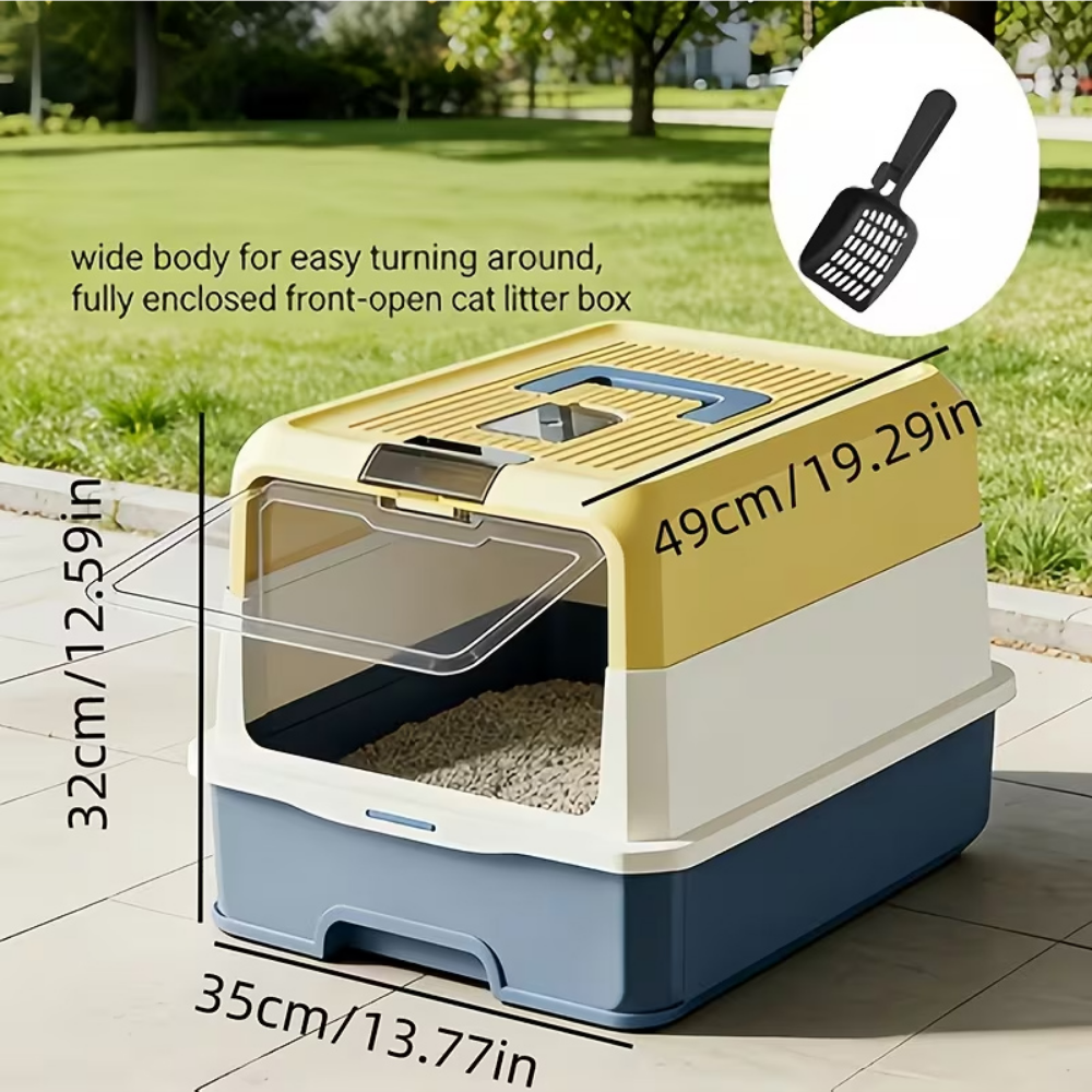 Cat Litter Box Size 49*35*32 Cm Petfast.shop Generic Box & Accessories & Litter Cat Litter Box & Accessories petfast.shop EgyptBlue 1350.00