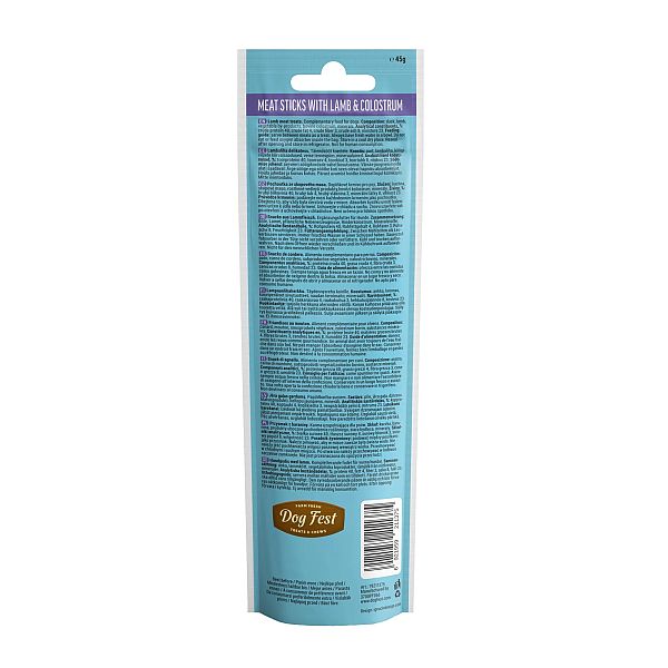 Dog Fest Lamb Sticks with Colostrum Treat 45g