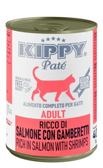Kippy Wet Food For adult Cat Salmon with Shrimp 400 gr