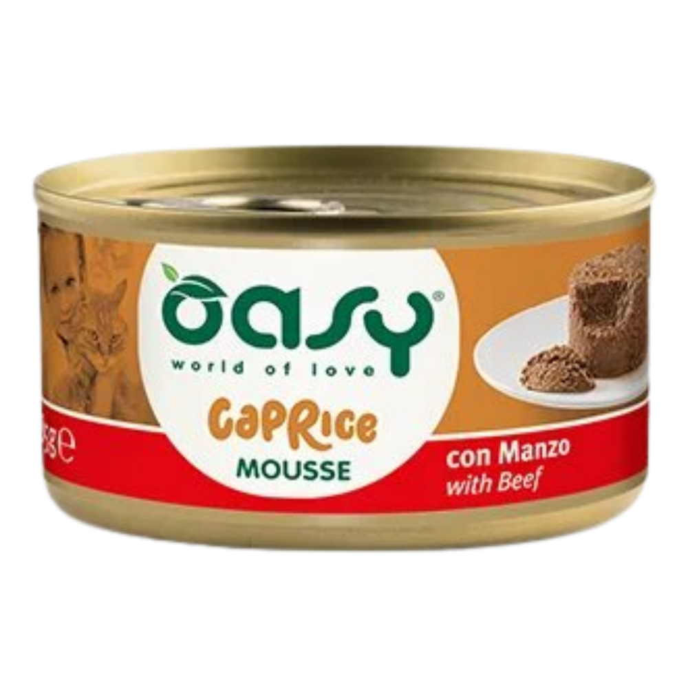 Oasy Wet Cat Food Caprice Can Mousse with Beef 85g Petfast.shop Oasy Cat Food Wet Food petfast.shop Egypt POA5998S Default Title 70.00