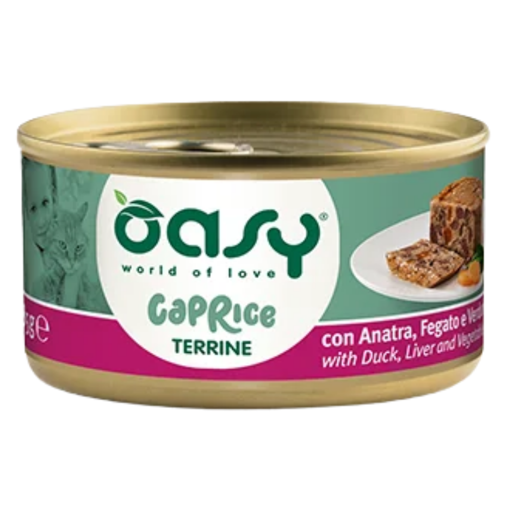 Oasy Wet Cat Food Caprice Terrine with Duck, Liver & Vegetables 85g Petfast.shop Oasy Cat Food Wet Food petfast.shop Egypt POA6002S Default Title 70.00