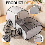 3-in-1 Cat Playpen with Surround Tunnel, Portable Cat and Dog Play Pens for Indoor Size 160*75*80 Cm Petfast.shop Generic Carriers & Travel Accessories Cat Dog Supplies petfast.shop Egypt P-I6823S Default Title 2500.00