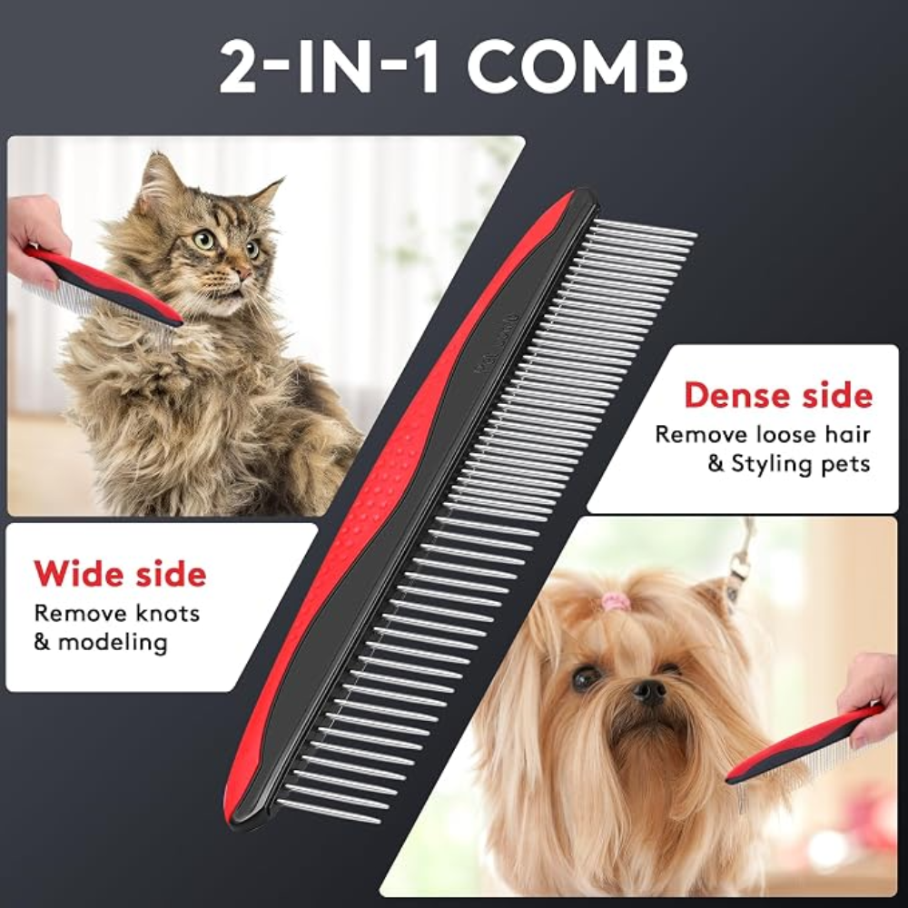 2 in 1 Comb Pet Brush Petfast.shop Generic Brushes Combs and Clippers Cat Dog Supplies petfast.shop Egypt PIN6869S Blue 120.00