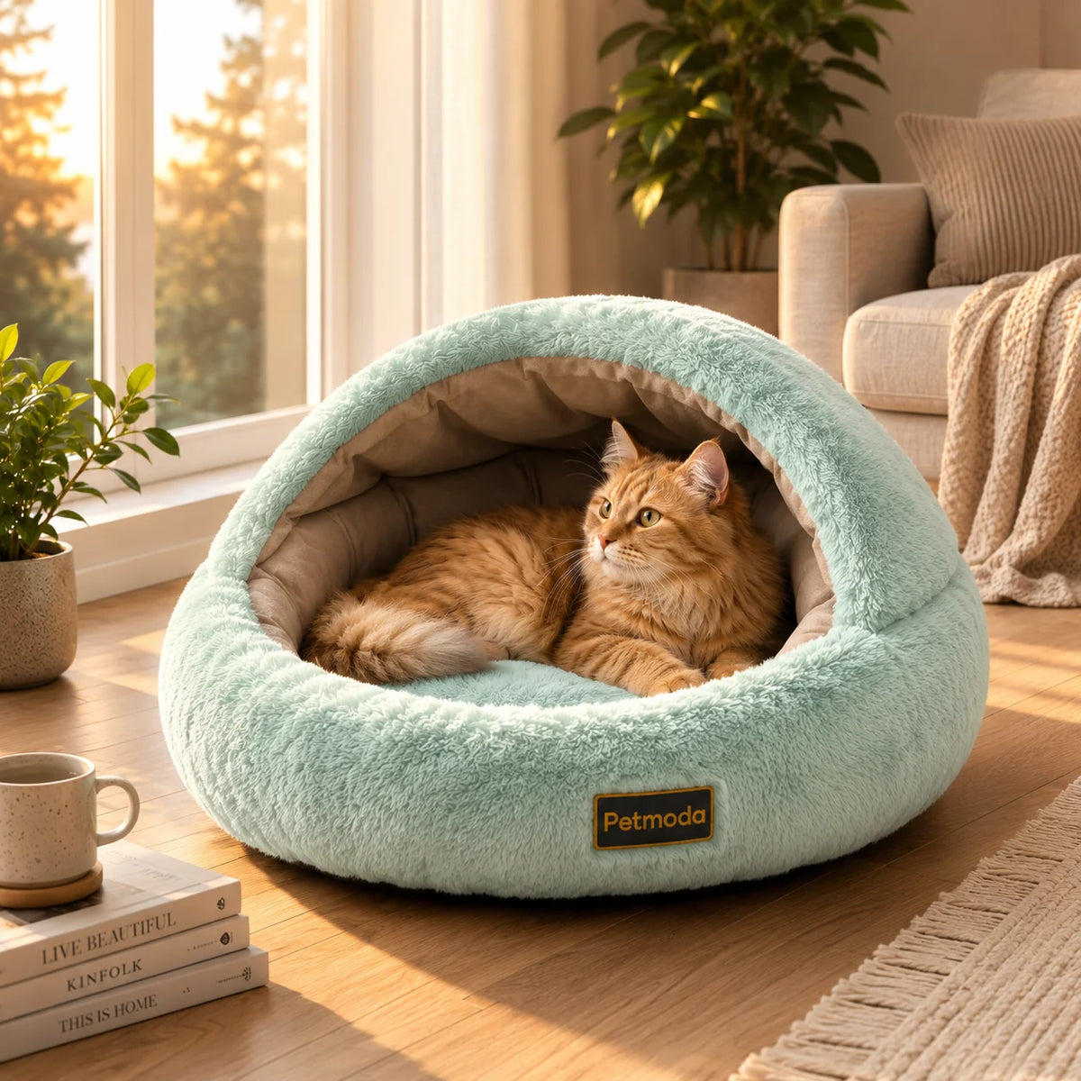 Petmoda Cozy Cave Comfort Bed 45 cm Petfast.shop Petmoda bed Cat Dog Kitten Puppy Supplies petfast.shop Egypt PPE2627S-1 Beige 1449.00