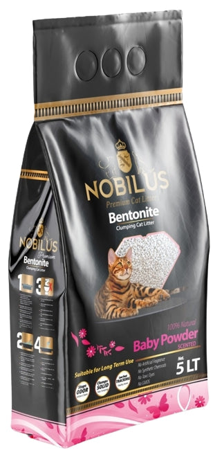 Nobilus Cat Litter 5L (BABY POWDER SCENTED).