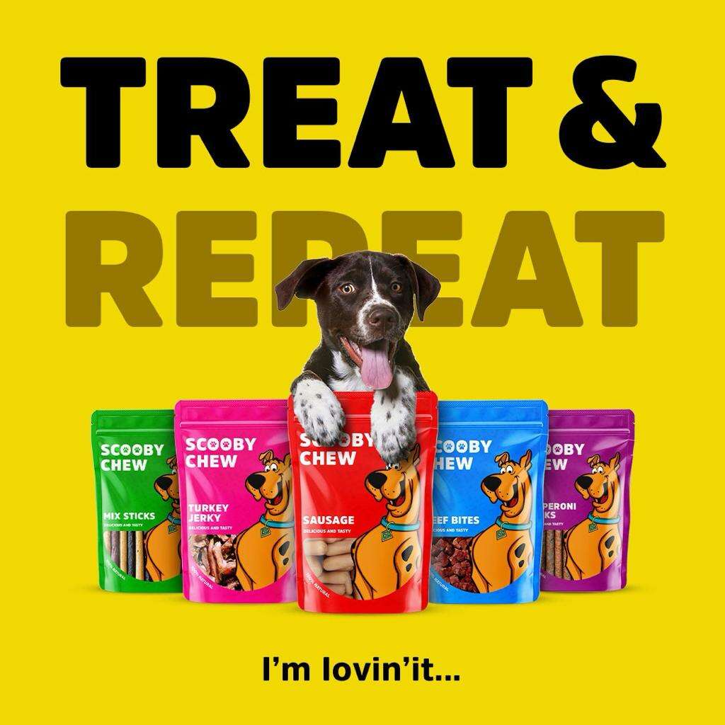 Scooby Chew Beef Jerky Dog Treats 120 gr.