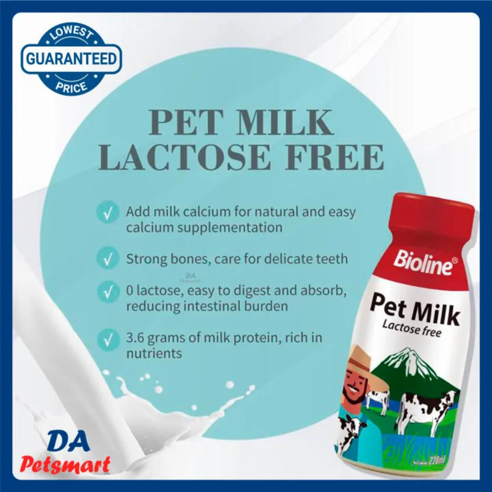 Bioline Pet Milk Lactose Free 220Ml Petfast.shop Bioline Cat Dog Milk Wet Food petfast.shop EgyptDefault Title 549.00