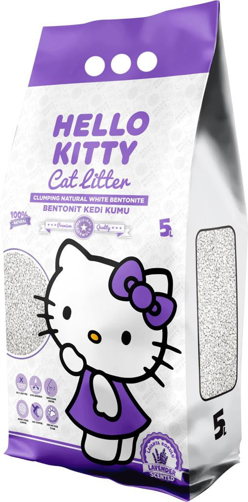 Hello Kitty Clumping Cat Litter lavender 5l.