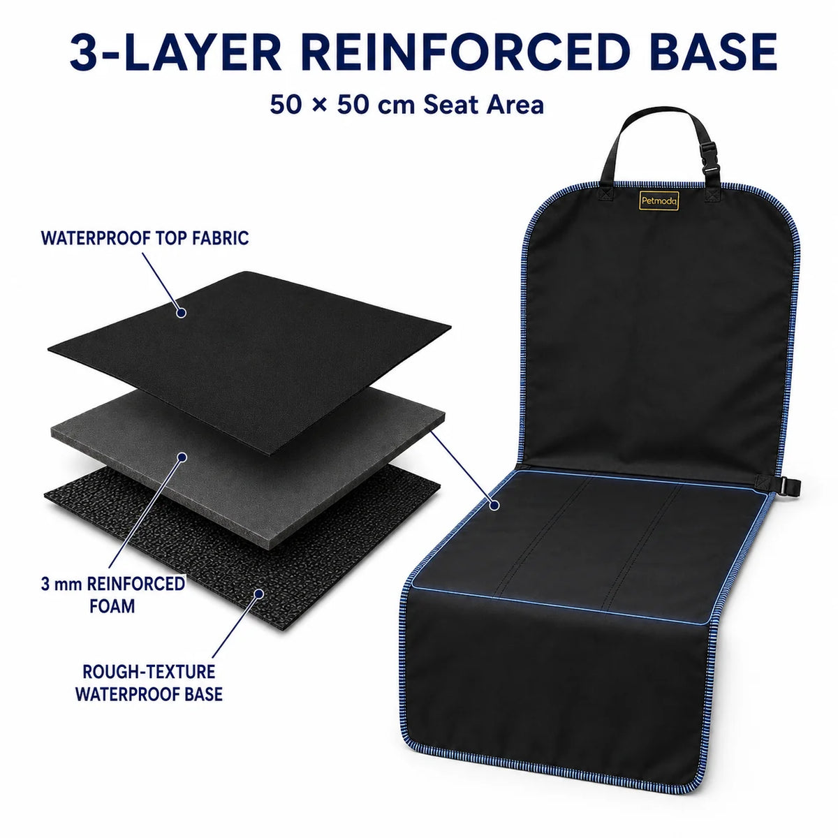 Petmoda Car Front Seat Cover 125*50 cm