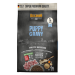 Belcando Puppy Gravy dog food package on a white background