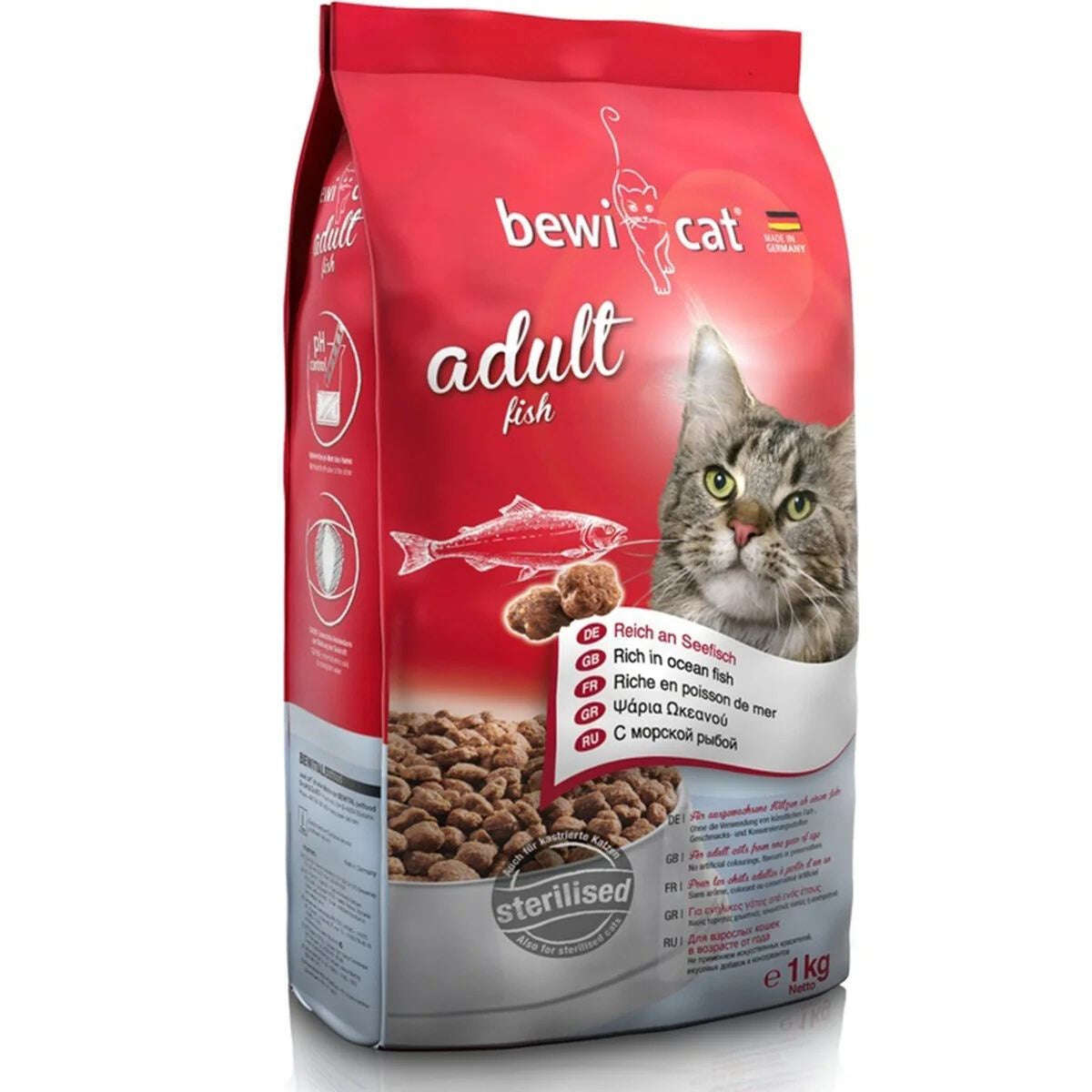 Bewi Cat Dry Food Fish 1kg.