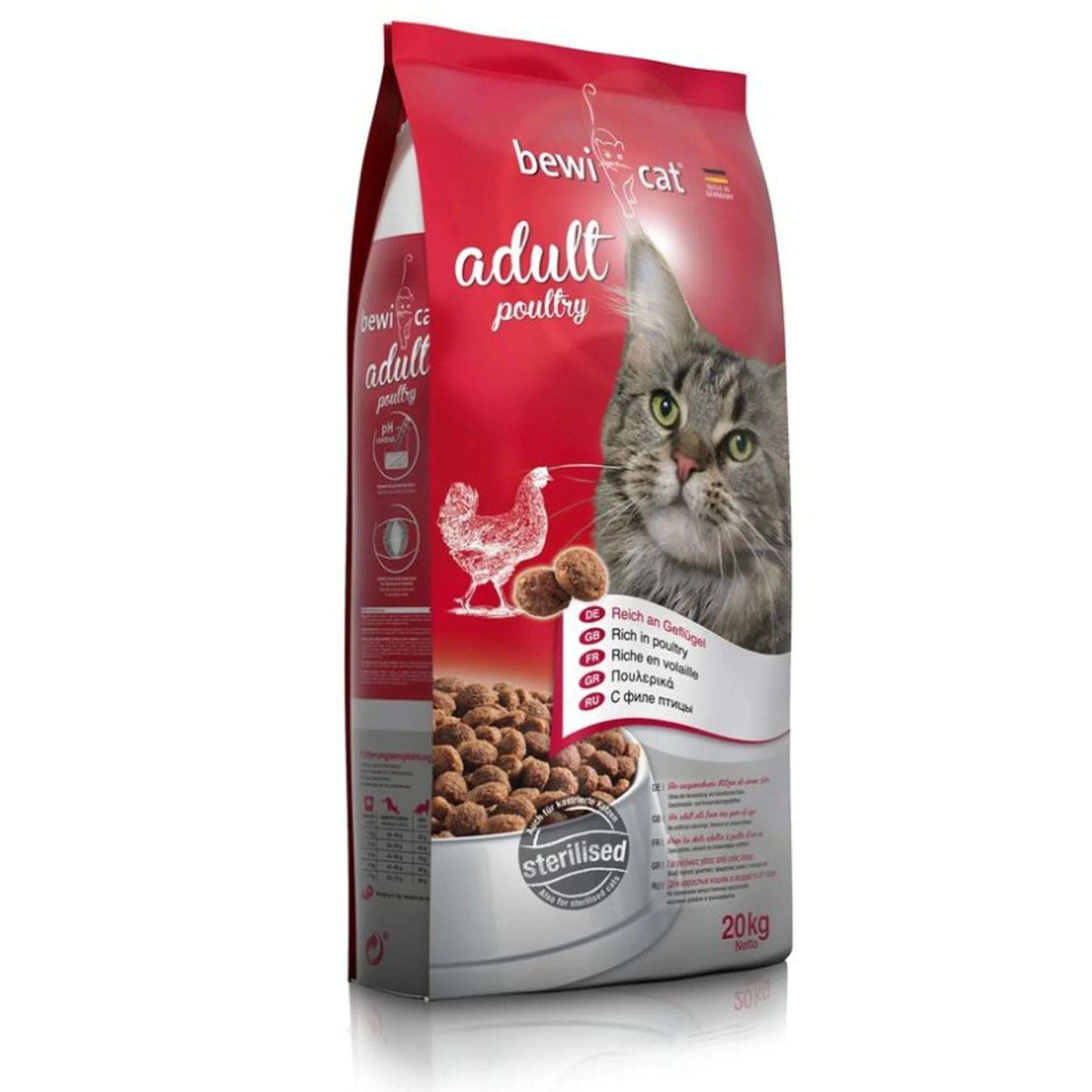 Bewi Cat Dry Food Poultry 20kg.