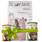 Eco Farm Dry Food For Adult Cat Petfast.shop Ecofarm Best Selling Cat Dry Food Egypt Brand Food petfast.shop Egypt PEC0194S-1 Buy EcoFarm 18Kg + Get 2 Ecofarm Cat Food Chunks Rabbit And Turkey 400 g 2520.00