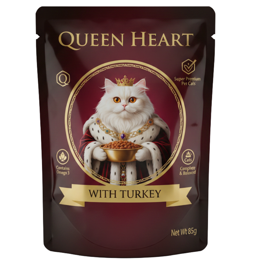 Queen Heart Super premium Wet Food For Adult Cat With Turkey 85 g