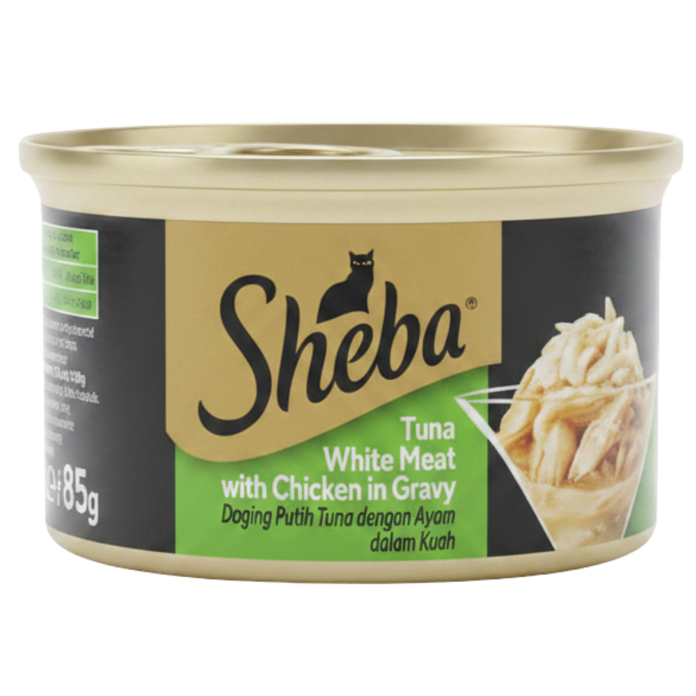 Sheba Wet Cat Food Tuna White Meat With Chicken In Gravy 85 g
