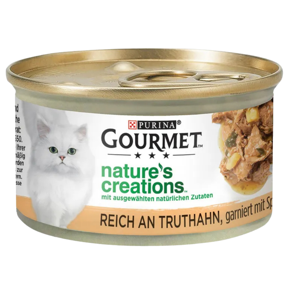 Gourmet Nature's Creations Rich In Turkey ,Garnished With Parsnip And Spinach 85g