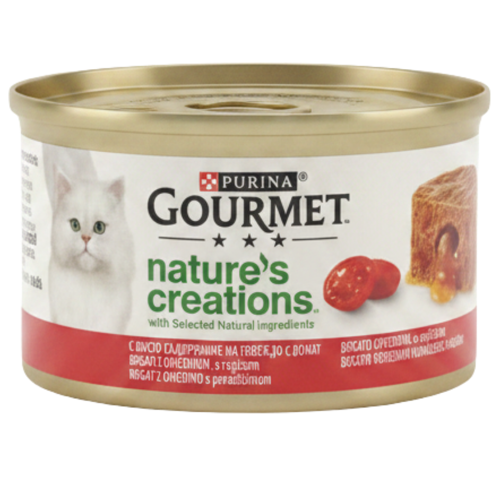 Gourmet Nature's Creations Rich In Beef With Tomato 85g Petfast.shop Petfast.shoppetfast.shop EgyptDefault Title 199.00