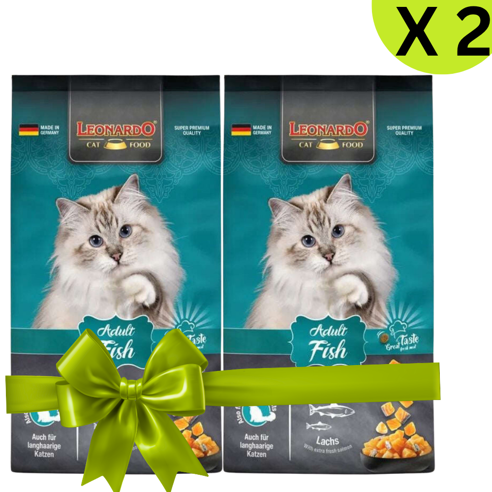 Buy 1 + 1 FREE Leonardo Cat Dry Food Fish 1.8 Kg Petfast.shop Leonardo Bundles Cat Dry Food Exclude Food petfast.shop EgyptDefault Title 1320.00