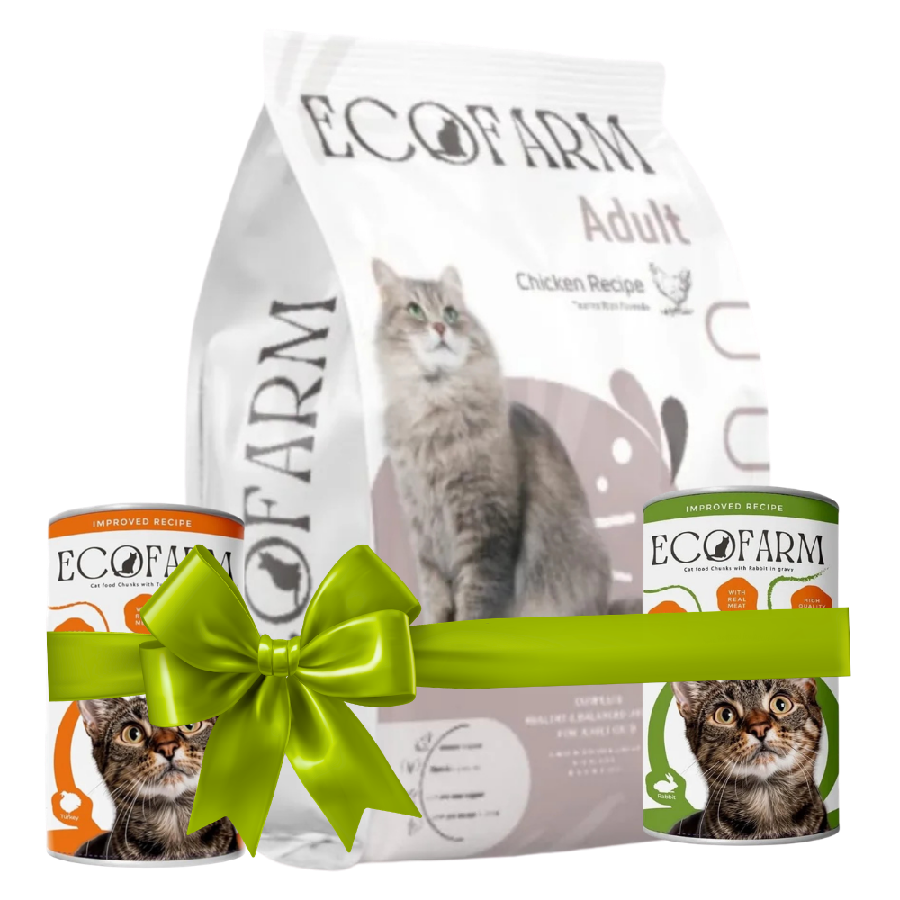 Eco Farm Dry Food For Adult Cat Petfast.shop Ecofarm Best Selling Cat Dry Food Egypt Brand Food petfast.shop Egypt PEC0194S-1 Buy EcoFarm 18Kg + Get 2 Ecofarm Cat Food Chunks Rabbit And Turkey 400 g 2520.00