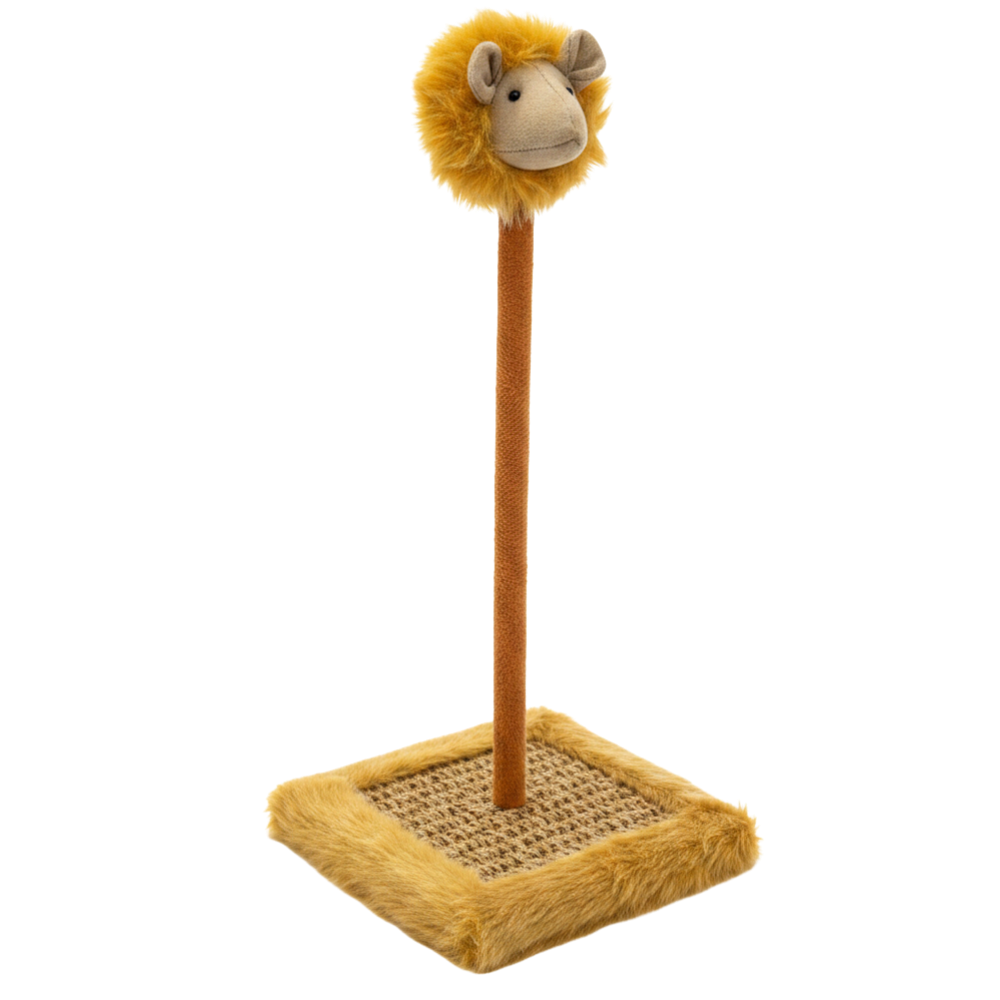 Lion Cat Scratching with Plush Toy 20 Cm*12 cm