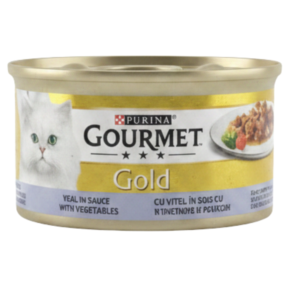 Purina Gourmet Gold With Veal In Sauce & Vegetables 85 g Petfast.shop Gourmet Cat Food Wet Food petfast.shop EgyptDefault Title 125.00