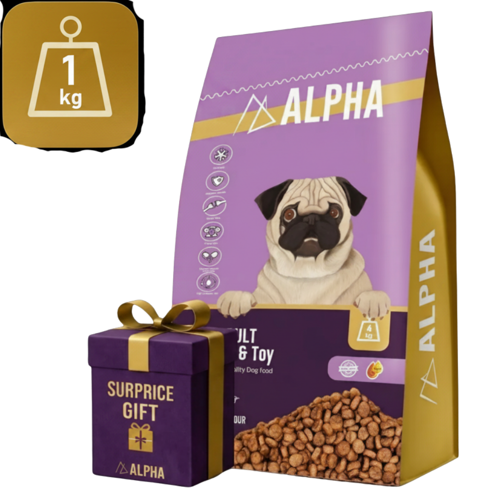Alpha Dry Food Small adult With Poultry + Surprise Gift