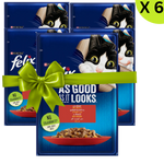 BUY 5 + 1 FREE Felix with Beef Wet Cat Food Pouch 85g Petfast.shop Felix Bundles Cat Exclude Food Wet Food petfast.shop Egypt PBU6009S Default Title 275.00