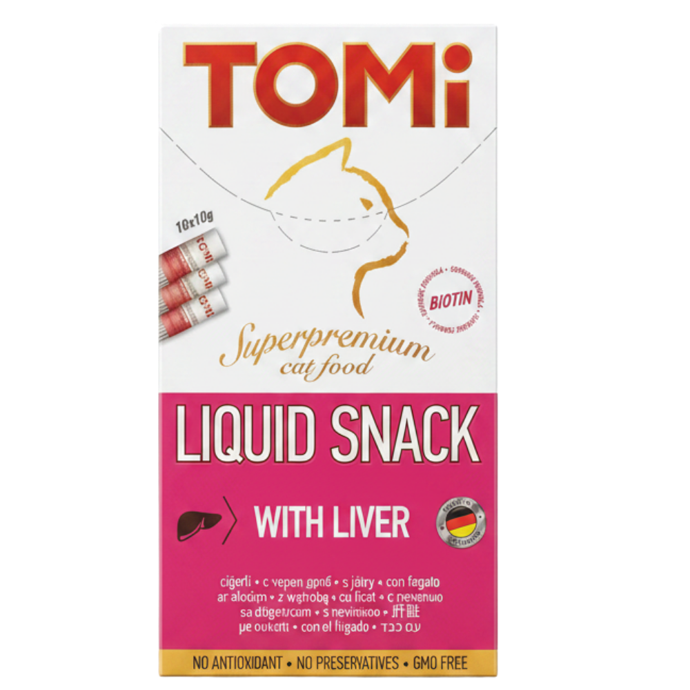 Tomi Liquid Snack With Liver 10 * 10 g Petfast.shop Tomi Cat Food Wet Food petfast.shop EgyptDefault Title 235.00